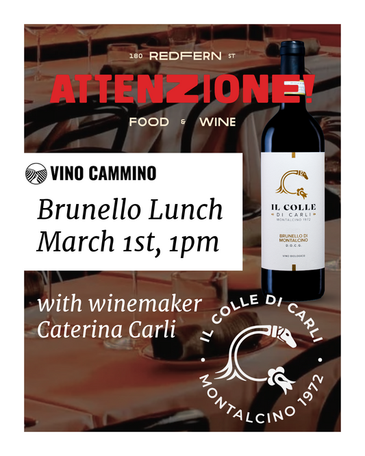 [Sydney] Brunello Wine Lunch with Caterina Carli (Il Colle Di Carli)